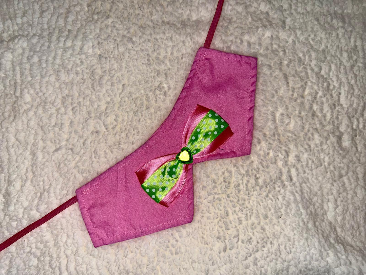 Pink Pet Tie with Ribbon
