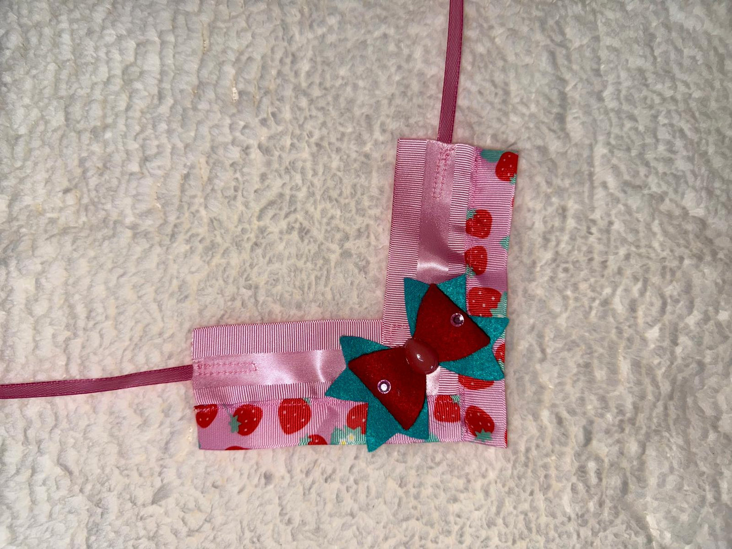 Pink V-Neck Collar