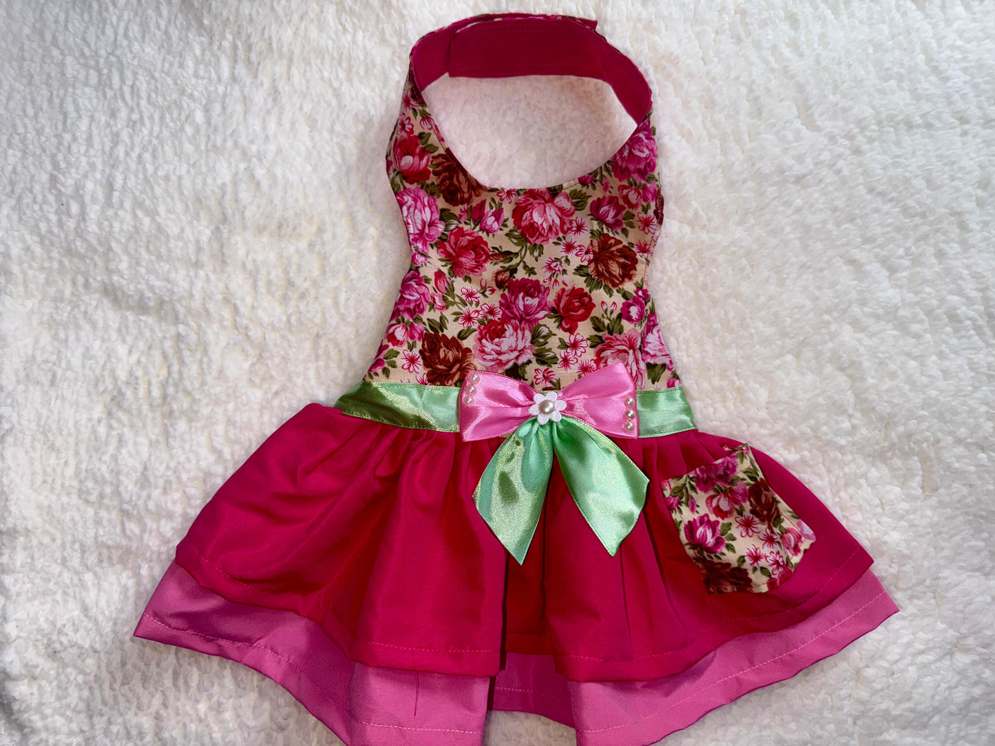 Pet Dress W/Ribbon