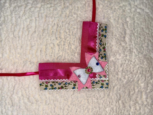 Pink V-Neck Collar